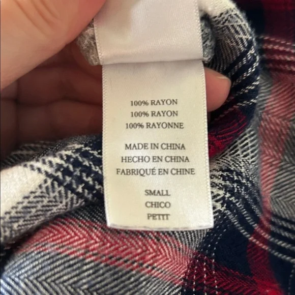 Rails Hunter Red and Blue Button Down Shirt size S - Picture 6 of 6